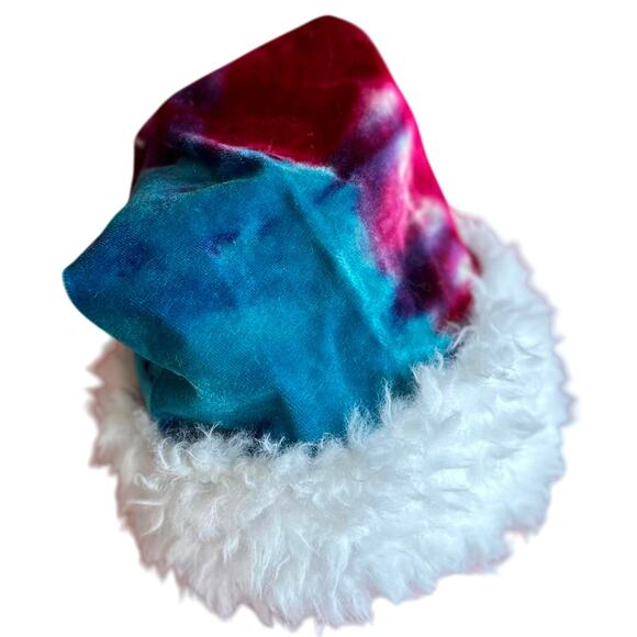 Handcrafted Tie-Dye Santa Hat - Picture 5 of 7